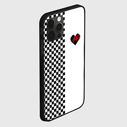 Чехол для iPhone 12 Pro ФРЕНДЗОНА: Шахматы, цвет: 3D-черный — фото 2