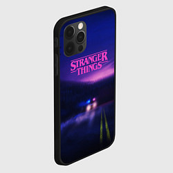 Чехол для iPhone 12 Pro Stranger Things: Neon Road, цвет: 3D-черный — фото 2