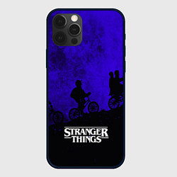 Чехол для iPhone 12 Pro Stranger Things: Moon Biker, цвет: 3D-черный