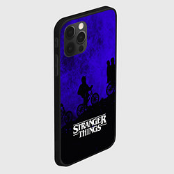 Чехол для iPhone 12 Pro Stranger Things: Moon Biker, цвет: 3D-черный — фото 2