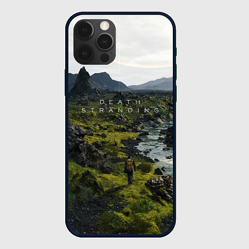 Чехол iPhone 12 Pro Death Stranding: Green World / 3D-Черный – фото 1