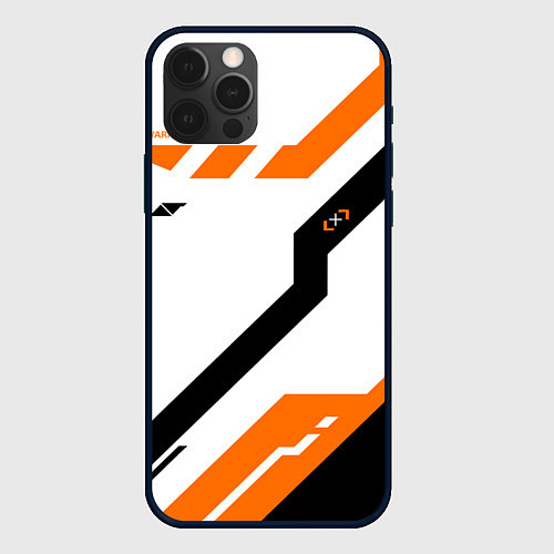 Чехол iPhone 12 Pro CS:GO Asiimov Light / 3D-Черный – фото 1