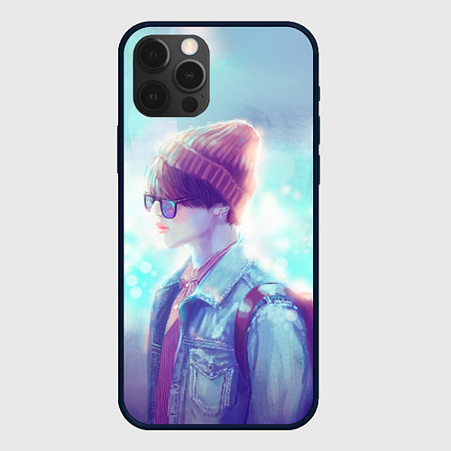 Чехол iPhone 12 Pro BTS Jimin / 3D-Черный – фото 1