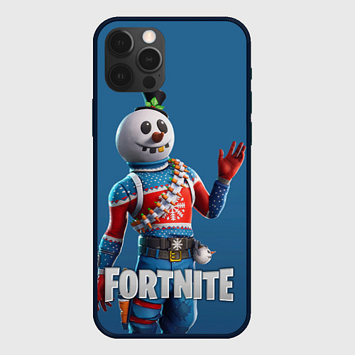 Чехол iPhone 12 Pro FORTNITE / 3D-Черный – фото 1