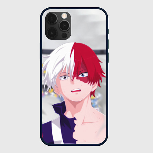 Чехол iPhone 12 Pro Face superhero / 3D-Черный – фото 1