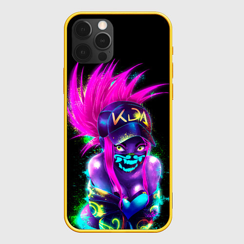 Чехол iPhone 12 Pro KDA Akali / 3D-Желтый – фото 1