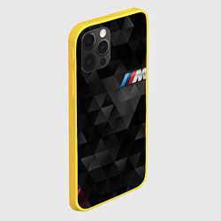 Чехол для iPhone 12 Pro BMW M: Polygon, цвет: 3D-желтый — фото 2
