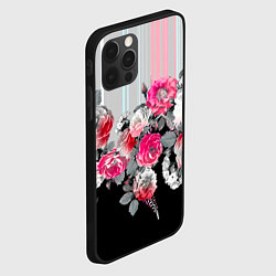 Чехол для iPhone 12 Pro Розы в темноте, цвет: 3D-черный — фото 2