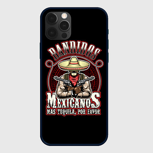 Чехол iPhone 12 Pro Bandidos / 3D-Черный – фото 1