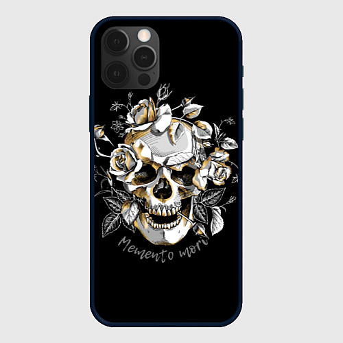 Чехол iPhone 12 Pro Memento Mori / 3D-Черный – фото 1