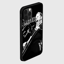 Чехол для iPhone 12 Pro Metallica, цвет: 3D-черный — фото 2