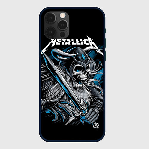 Чехол iPhone 12 Pro Metallica / 3D-Черный – фото 1