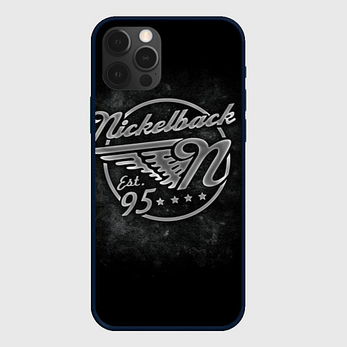 Чехол iPhone 12 Pro Nickelback Est. 1995 / 3D-Черный – фото 1