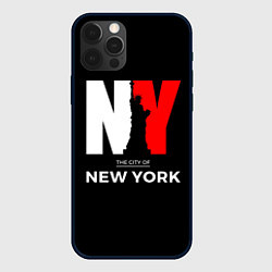 Чехол для iPhone 12 Pro New York City, цвет: 3D-черный