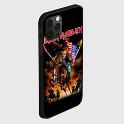 Чехол для iPhone 12 Pro Iron Maiden: USA Warriors, цвет: 3D-черный — фото 2