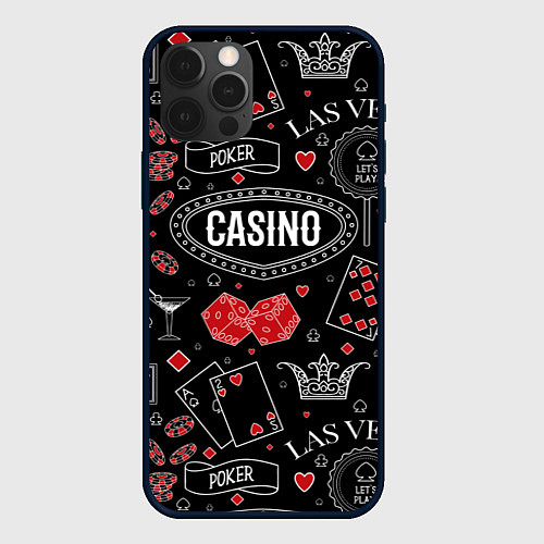 Чехол iPhone 12 Pro Casino / 3D-Черный – фото 1