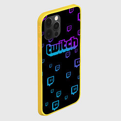 Чехол для iPhone 12 Pro Twitch: Neon Style, цвет: 3D-желтый — фото 2