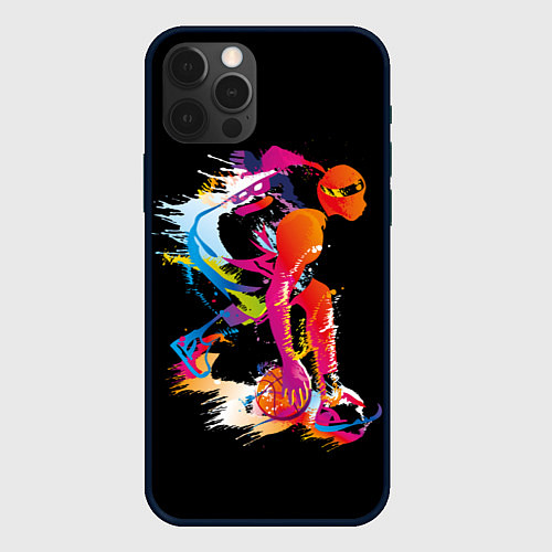 Чехол iPhone 12 Pro Баскетболист Карим Абдул-Джаббар / 3D-Черный – фото 1