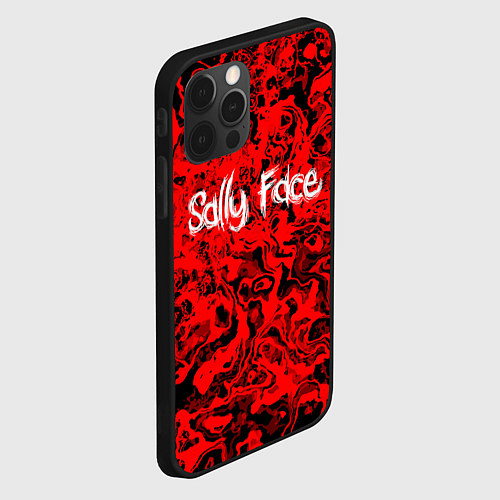 Чехол iPhone 12 Pro Sally Face: Red Bloody / 3D-Черный – фото 2