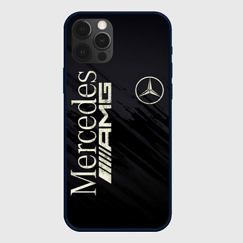 Чехол iPhone 12 Pro Mercedes AMG: Black Edition / 3D-Черный – фото 1