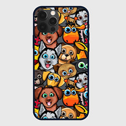 Чехол iPhone 12 Pro Веселые собаки