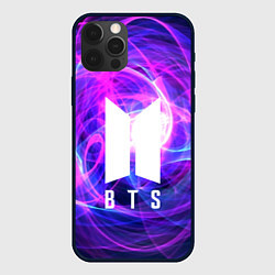 Чехол для iPhone 12 Pro BTS: Violet Neon, цвет: 3D-черный