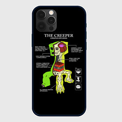 Чехол для iPhone 12 Pro The Creeper, цвет: 3D-черный