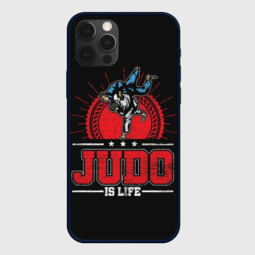 Чехол iPhone 12 Pro Judo is life / 3D-Черный – фото 1