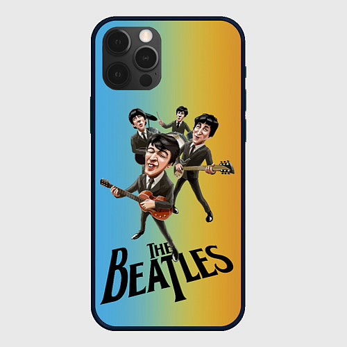 Чехол iPhone 12 Pro The Beatles - world legend / 3D-Черный – фото 1