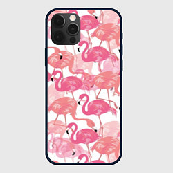 Чехол iPhone 12 Pro Рай фламинго