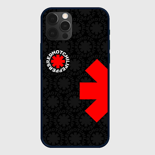 Чехол iPhone 12 Pro RED HOT CHILI PEPPERS / 3D-Черный – фото 1