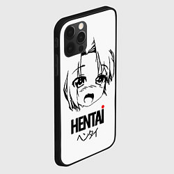 Чехол для iPhone 12 Pro Хентай - японская анимация, цвет: 3D-черный — фото 2