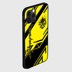 Чехол для iPhone 12 Pro Cyberpunk 2077: Yellow Samurai, цвет: 3D-черный — фото 2