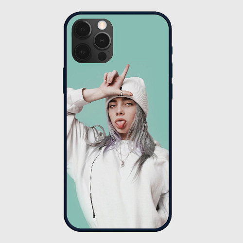 Чехол iPhone 12 Pro BILLIE EILISH / 3D-Черный – фото 1