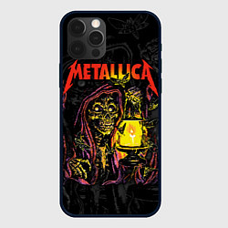 Чехол iPhone 12 Pro Metallica скеленон со свечкой