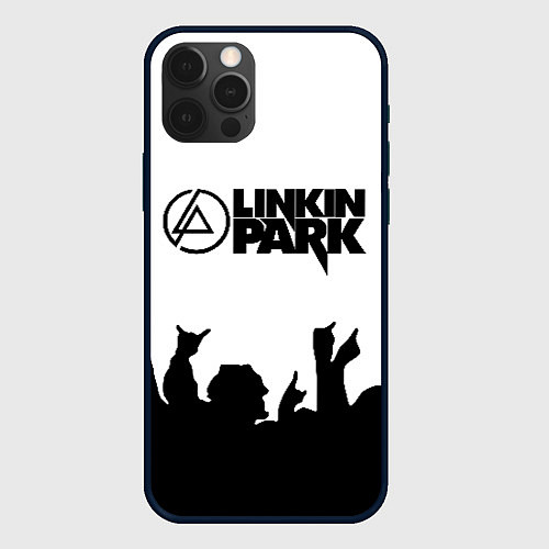 Чехол iPhone 12 Pro LINKIN PARK / 3D-Черный – фото 1
