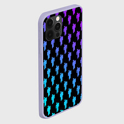 Чехол для iPhone 12 Pro Billie Eilish: Neon Pattern, цвет: 3D-светло-сиреневый — фото 2