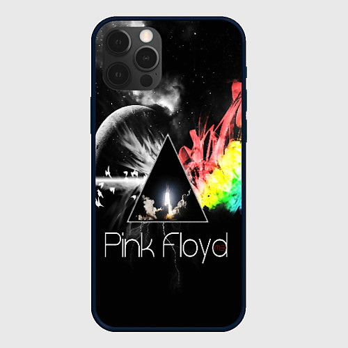 Чехол iPhone 12 Pro PINK FLOYD / 3D-Черный – фото 1