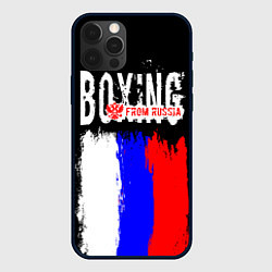 Чехол для iPhone 12 Pro Boxing from Russia, цвет: 3D-черный