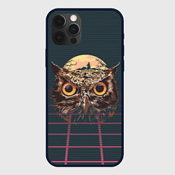 Чехол iPhone 12 Pro Мудрая сова ретро
