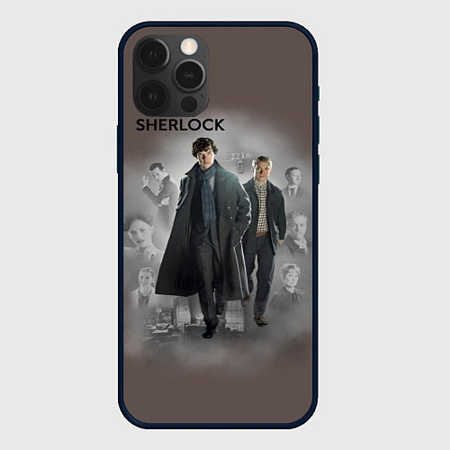 Чехол iPhone 12 Pro Sherlock / 3D-Черный – фото 1