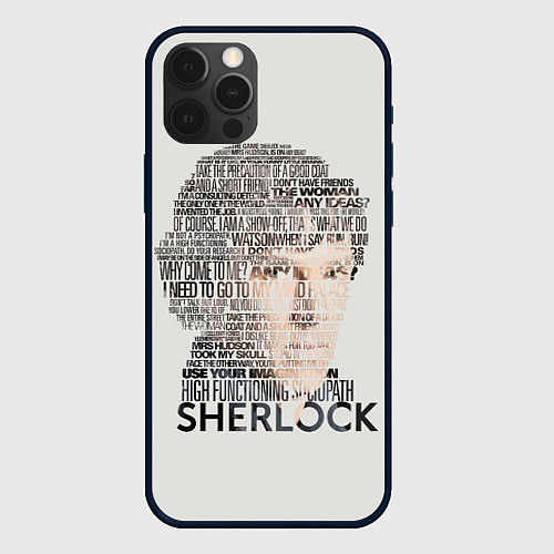 Чехол iPhone 12 Pro Sherlock / 3D-Черный – фото 1