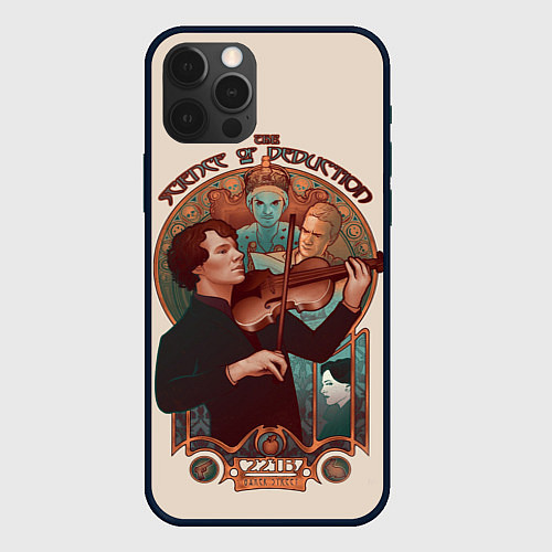 Чехол iPhone 12 Pro Sherlock / 3D-Черный – фото 1