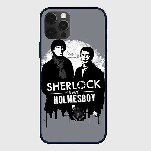 Чехол iPhone 12 Pro Sherlock Holmesboy / 3D-Черный – фото 1