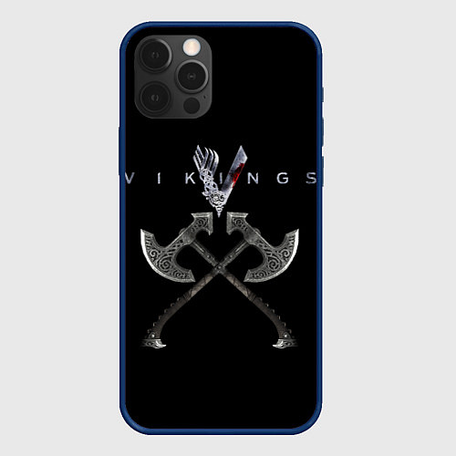 Чехол iPhone 12 Pro Vikings / 3D-Тёмно-синий – фото 1