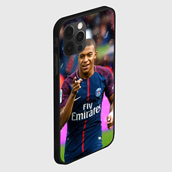 Чехол для iPhone 12 Pro Килиан Мбаппе, цвет: 3D-черный — фото 2