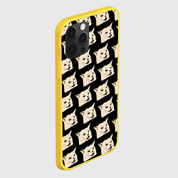 Чехол для iPhone 12 Pro Woman yelling at cat, цвет: 3D-желтый — фото 2