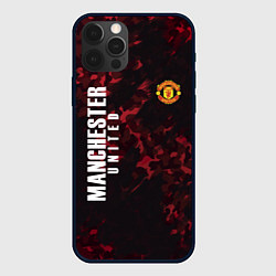 Чехол для iPhone 12 Pro Manchester United, цвет: 3D-черный