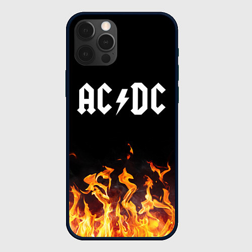 Чехол iPhone 12 Pro AC DC / 3D-Черный – фото 1