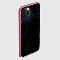 Чехол для iPhone 12 Pro Черный Дракон, цвет: 3D-малиновый — фото 2